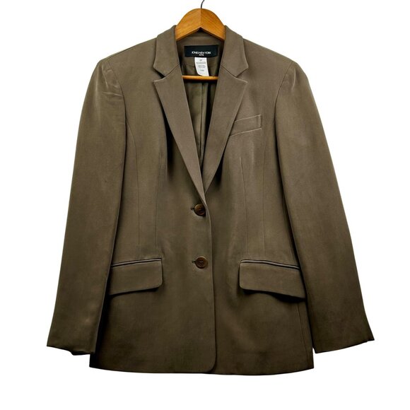 Jones New York Petite 100% Silk Timeless Quiet Luxury Office Chic Blazer Sz 6P - Picture 2 of 5